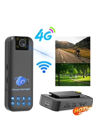 Sim Kartlı Yaka Kamerası Uzaktan İzlenebilir 4g Kamera