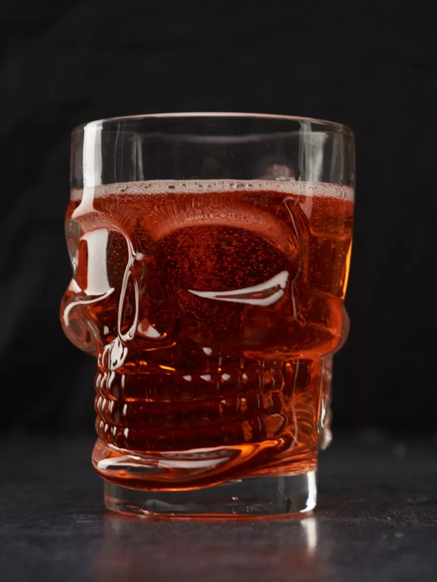 Gift'n'home 500 Ml Bira İçin Kafatası Şeklinde Bira Bardağı 6611964 Beyaz