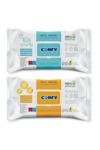 Confy Yüzey Temizlik Havlusu 2 Li Arap Sabunu, Ç. Suyu 100x2