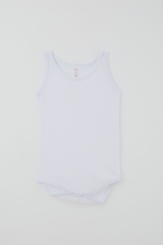 Breeze Kız Çocuk Çıtçıtlı Atlet Zıbın Body Basic 1-3 Yaş , Beyaz