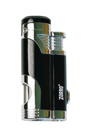 Zorro 2 Torch Pürmüz Siyah-gümüş Metal Puro Çakmağı - Trm1002