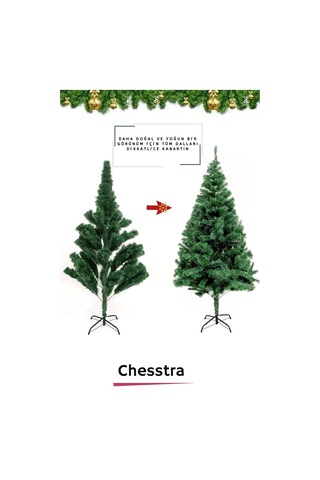 Kutulu Ayaklı Süsleme Seti Yılbaşı Çam Ağacı Renkli Işığı Yeni Yıl Süsleri Noel Paket 90 Cm 80 Dal Standart