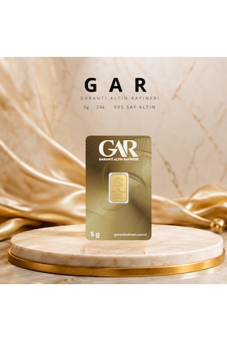 3 Adet 5 Gr 24 Ayar Altın 995 Gar