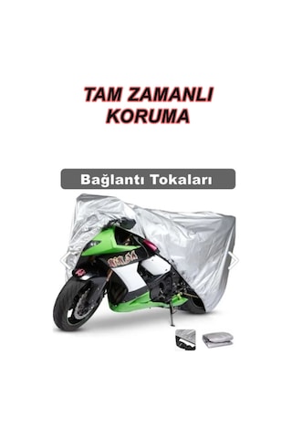 Aprilia Caponord 1200 Abs Rally Arka Çanta Uyumlu Motor Branda Örtü 4 Mevsim Koruma Gri