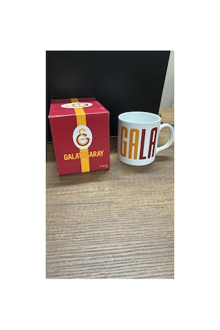 Galatasaray Lisanslı Taraftar Seramik Kupa Sarı Kırmızı Beyaz