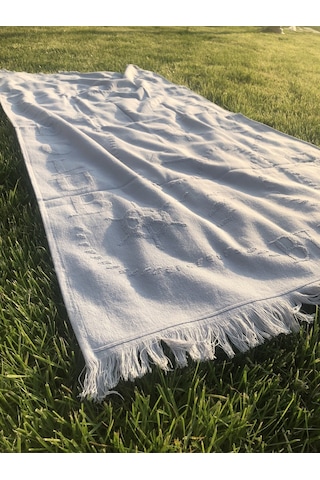 Plaj Havlusu Jakarlı 70x140 Cm Gri