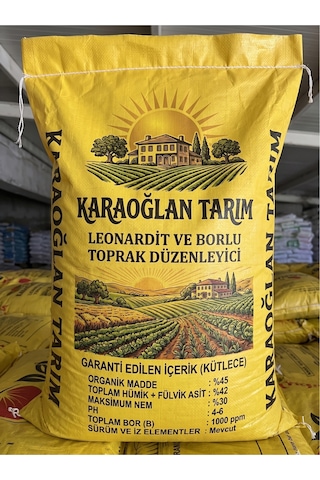 Bor İçerikli Granül Leonardit - Toprak Düzenleyici Ve Köklendirici Humik Fulvik Asit 25kg 1 Adet