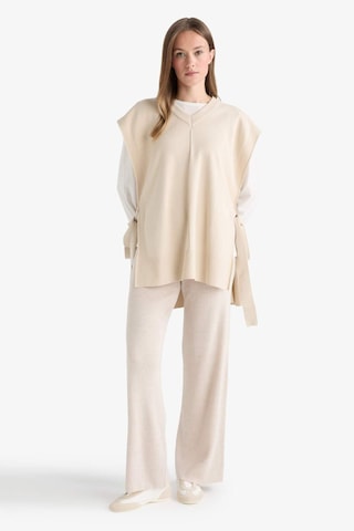 Defacto Regular Fit Basic Düz Beli Lastikli Düz Paça Triko Pantolon D6912ax25wnbg300 Bej-bg300