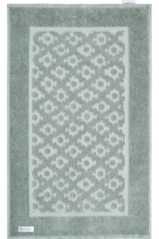 Doqu Home Leris Bouquet Ayak Havlusu Yeşil