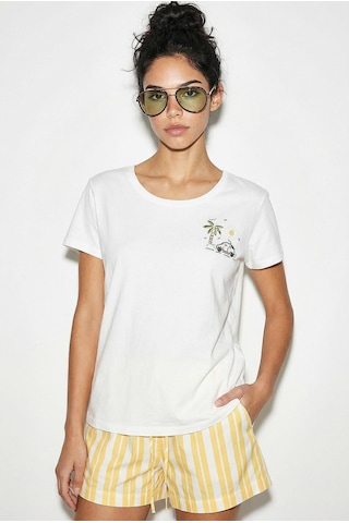 Shade Kadın Pamuk El İşi Summer Nakış Detaylı Tasarım T-shirt 1001 60282048 - Beyaz L