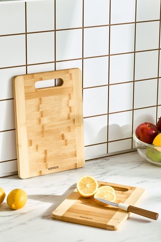 Karaca Lowell Bamboo 2'li Pro Kesme Tahtası
