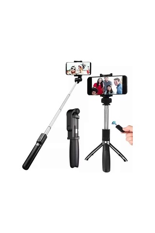 Home Selfie Çubuğu Tripod Bluetooth Kumandalı Selfie Çubuğu Telefon Tutucu