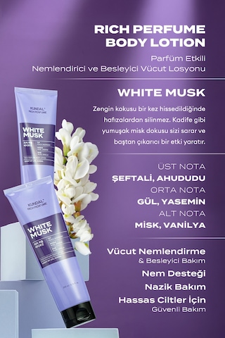 Kundal Rich Perfume Body Lotion White Musk 200 ML