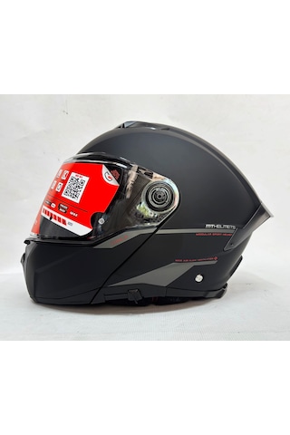 Mt Atom 2 Sv A1 İç Güneş Vizörlü Çene Açılır Kask Mat Siyah