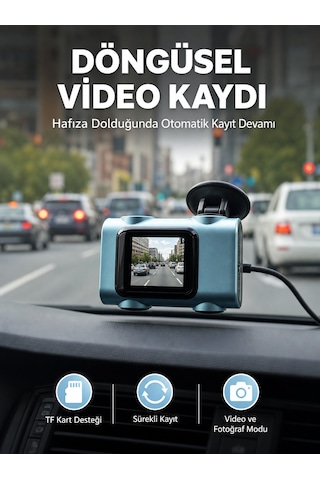 Mini Araç İçi Kamera Sürekli Kayıt Geniş Açılı Yeni Nesil - Lisin
