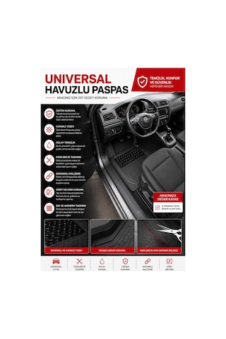 Mercedes C Serisi W202 1993-2000 Universal Havuzlu Paspas Takımı Premium 3d