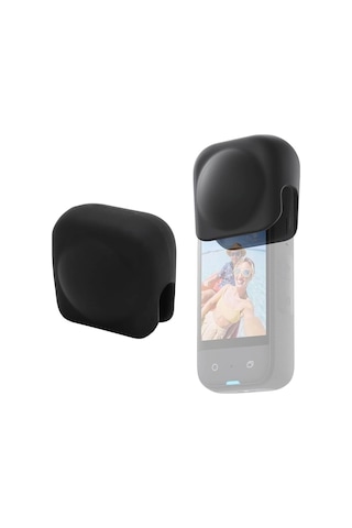 Oem Insta360 X5 X4 İçin Toz Geçirmez Çizilmez Silikon Lens Koruyucu Siyah