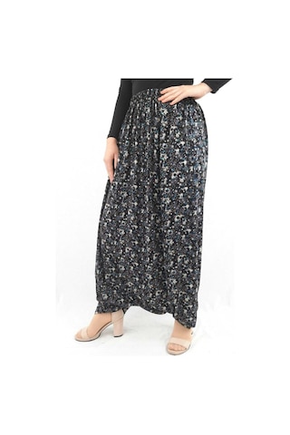 Özözkanlar Çiçekli Yöresel Menekşe Aşağıdan Ağlı Bayan Şalvar Renk-3 Çok Renkli