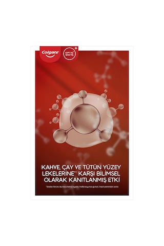 Colgate Optic White Kahve, Çay ve Tütün Kullanıcıları için Beyazlatıcı Diş Macunu 50 ml x 2 Adet