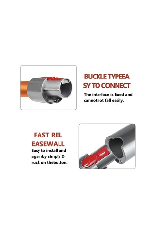 Dyson V7-v8-v10-v11-v15 Sv22 İle Uyumlu Turuncu Süpürge Borusu