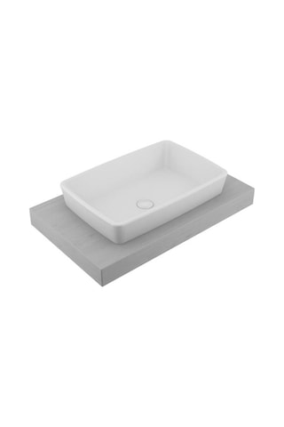 Serel - Rita Tezgah Üstü Lavabo 60x40 Cm Beyaz - Rt46dss000- Beyaz