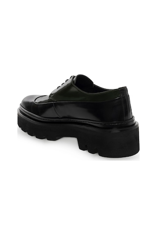 Cacharel Haki Eva Taban %100 Deri Smart Casual Ayakkabı Yeşil