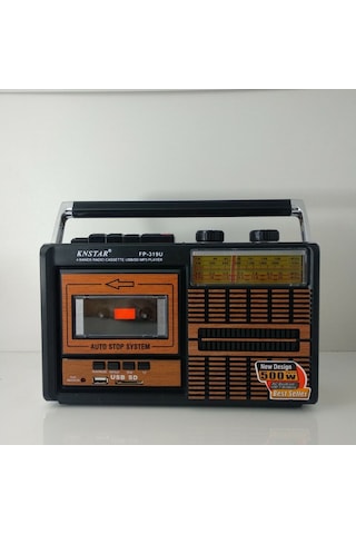 Knstar Fp-319U Usb+Sd+Fm Radyo Kaset Çalar Müzik Player