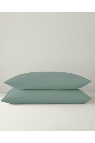 English Home Novella Premium Soft Cotton 2'li Yastık Kılıfı 50x70 Cm Koyu Seledon