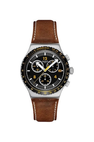 Swatch Yvs530 Erkek Kol Saati Metalik Gri