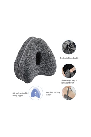 Yaleker Bellek Pamuklu Yan Yatma Bacak Yastığı - Diz Ve Bacak Desteği, Ağrıyı Azaltır, Mavi Diğer