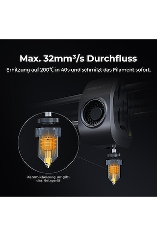 Creality K1 Max 3d Yazıcı, Red Dot Ödülleri Sahibi, 600 Mm/s, Otomatik Seviyelendirme, Çift Soğutma, Akıllı Aı İşlevi, Kullanıma Hazır, Büyük Baskı Boyutu 300x300x300 Mm