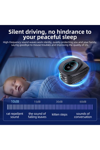 Singree Elektronik Ultrasonik Böcek Kovucu - Sinek, Hamamböceği, Fare Ve Sivrisinekler İçin 4'lü Etkili Çözüm - 300m² Kapasiteli