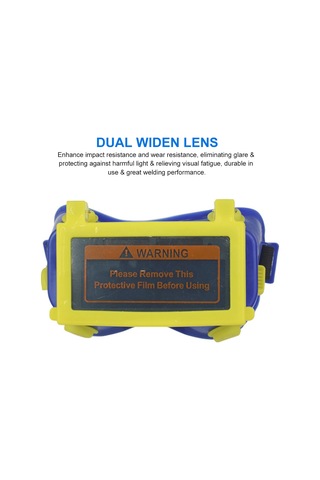 Yifomall Profesyonel Güneş Enerjili Kaynak Gözlüğü - Çift Lensli, Otomatik Ayarlamalı, Antiparıltı Koruma