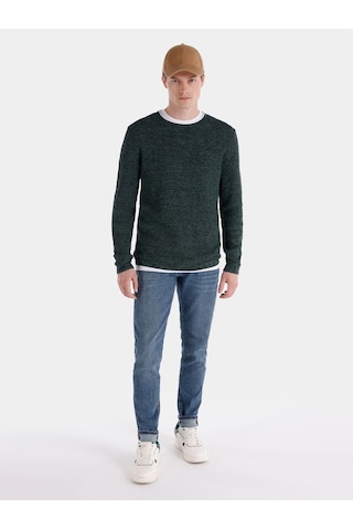 Colin's Colins Slim Fit Bisiklet Yaka Basic Yeşil Erkek Kazak Cl1065743 Yeşil