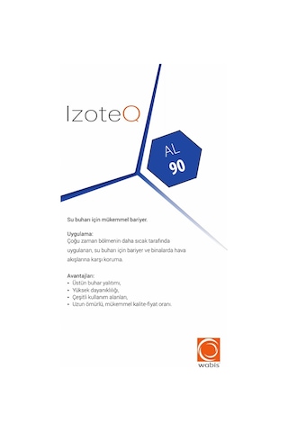 Wabis Izoteq Buhar Kesici Nem Bariyeri  Al-90 Gr (75 M²)