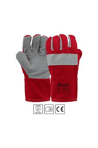 Beybi Deri Eldiven Kırmızı Dk-01