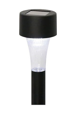 Solar Saplama Siyah Bahçe Lambası Led 10 Adet