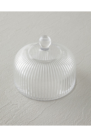 English Home Sweet Lines Cam Şekerlik 11,5x7,5x11,5 Cm Şeffaf