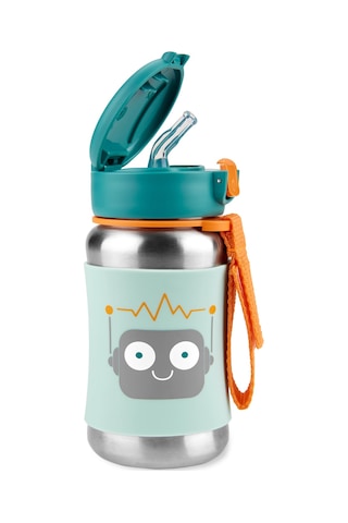 Skip Hop Zoo Pipetli Paslanmaz Çelik Suluk 350 Ml Robot Robot
