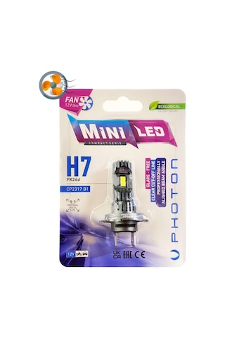 Volvo S40 2008-2013 Photon Mini Fanlı H7 Kısa Led Far 16000 Lumens