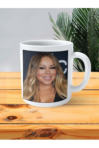 Mariah Carey Baskılı Kupa Bardak Kişiye Özel Desen 2 Çok Renkli