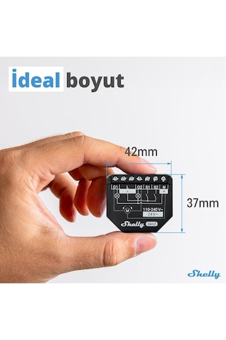 Shelly 2pm Gen3 Enerji Ölçümlü 2 Kanallı Akıllı Röle