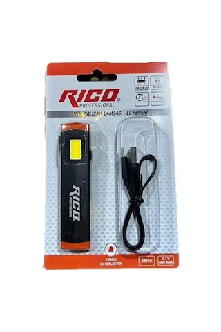 Rico Mini Çalışma Lambası-el Feneri Kırmızı - Siyah