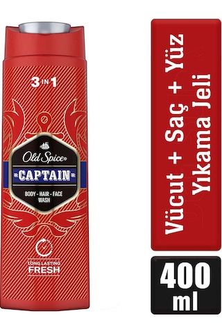 Old Spice Captain Erkek Duş Jeli ve Şampuan 400 ML