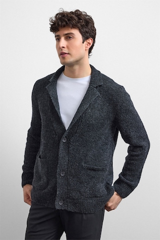 Backandbond Antrasit Regular Fit Hırka