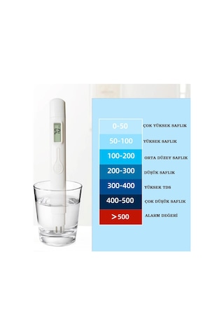 Tds M6 Metre Lcd Ekranlı Kalem Tip Taşınabilir Su Akvaryum Ph Kalite Analiz Cihazı