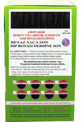 Go Perfect Renklendirici Saç Şampuanı 1.0 Siyah 10X30 Ml