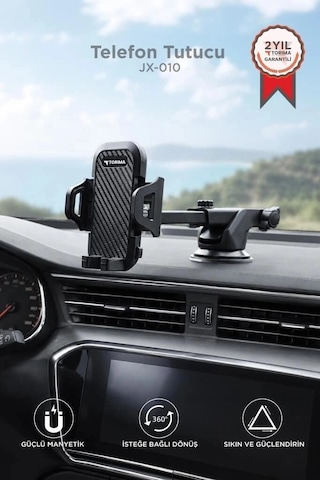 Torima Magnetic Car Holder Araç İçi Telefon Tutucu Jx010 Siyah Kolay Kullanım Pratik Aparat