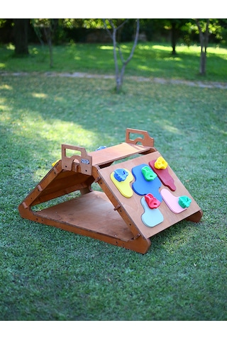 Mandu Ahşap Tırmanma Üçgeni Ahşap Rengi