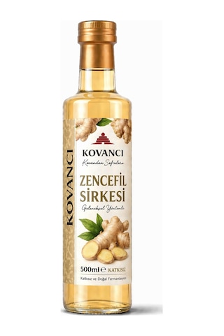Zencefil Sirkesi 500 Ml-%100 Doğal Fermente & Katkısız